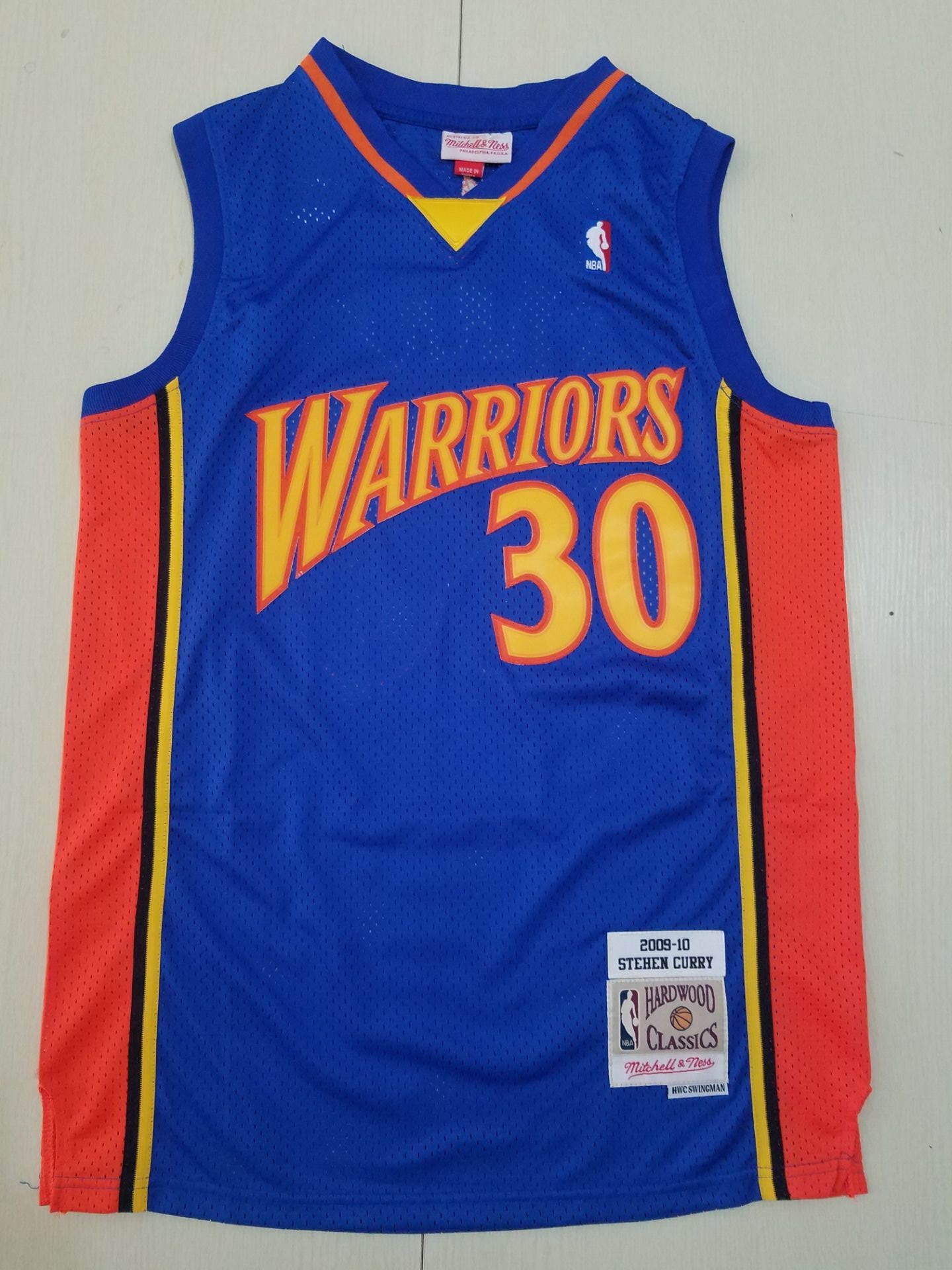 Men Golden State Warriors #30 Curry Game blue throwback Nike NBA Jerseys->golden state warriors->NBA Jersey